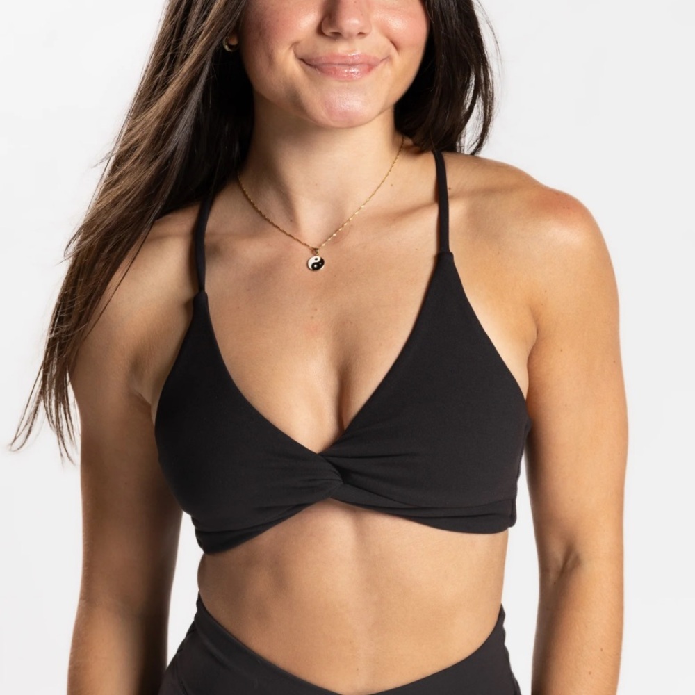Ptula PURELUXE Twist Front Bra - Black